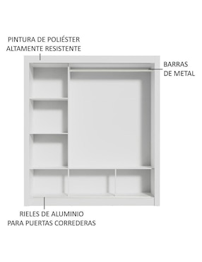 Ropero Madesa Monaco 109309 de MDP