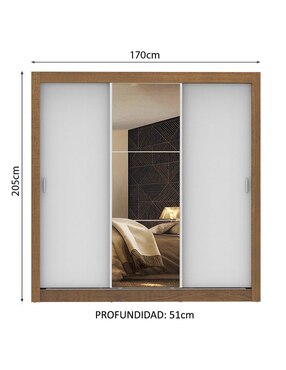 Ropero Madesa Monaco 10936E1E de MDP