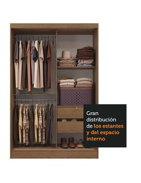 Ropero armable Madesa Luke 10445ZA de MDP