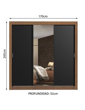 Ropero Madesa Monaco 10937K1E de MDP