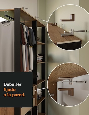 Ropero armable Madesa Valencia Mddr0500017k de MDP