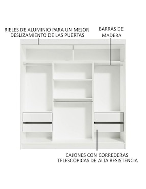 Ropero Madesa Reno 109509 de MDP