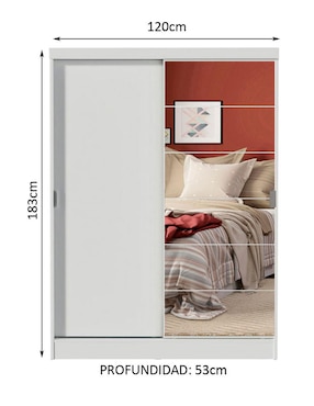 Ropero armable Madesa Luke 104409A1E de MDP