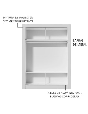 Ropero Madesa Denver 109409 de MDP