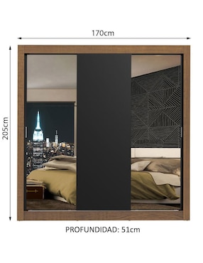 Ropero Madesa Monaco 10937k2e de MDP