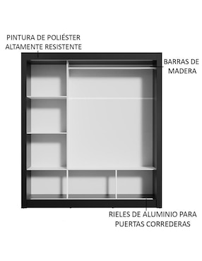 Ropero Madesa Monaco 10938n3e de MDP