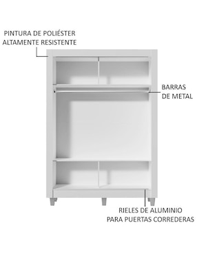 Ropero Madesa Denver 109409cp de MDP