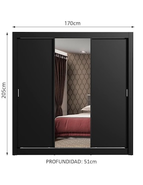 Ropero Madesa Monaco 10938n1e de MDP