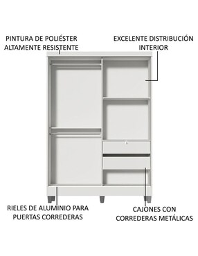 Ropero Madesa Luke 104409a2ecp de MDP