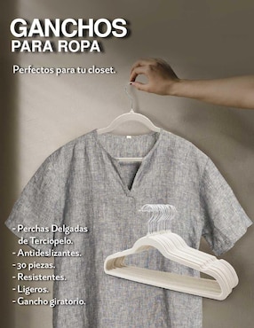 Set gancho Idea Nuova de metal 30 piezas