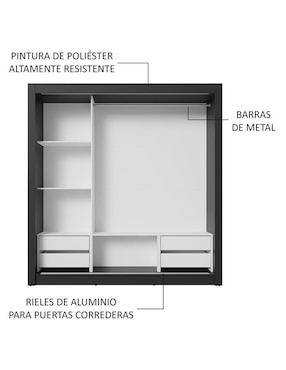 Ropero Madesa Sublime Plus 1193771e4g de MDP