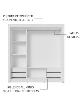 Ropero Madesa Sublime Plus 1193092e4g de MDP
