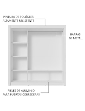 Ropero armable Madesa nobre 119309