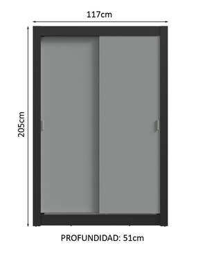 Ropero Madesa Milano 1194H9 de MDP