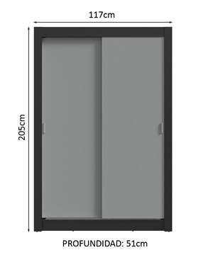 Ropero Madesa Vivare 1194H92G de MDP