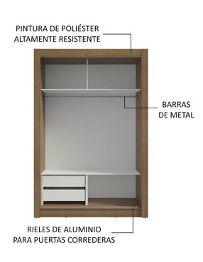 Ropero Madesa Vivare 1194F92G de MDP
