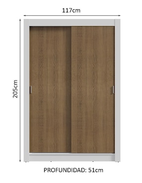 Ropero Madesa Vivare Plus 11949B4G de MDP