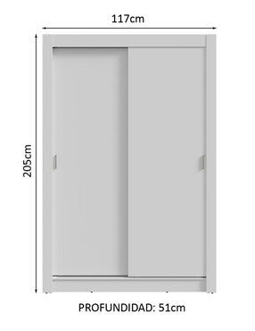 Ropero Madesa Vivare Plus 1194094G de MDP