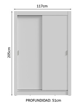 Ropero Madesa Vivare 1194092G de MDP