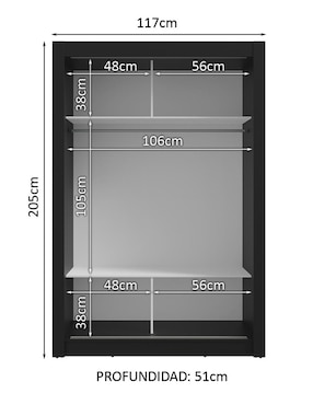 Ropero Madesa Milano 1194D81E de MDP