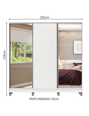 Armario Madesa Royale XA1063092ECP de MDF
