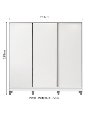 Armario Madesa Royale XA106309CP de MDF