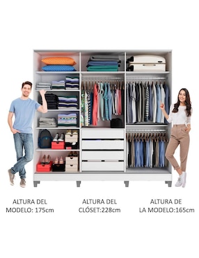 Armario Madesa Royale XA106309CP de MDF