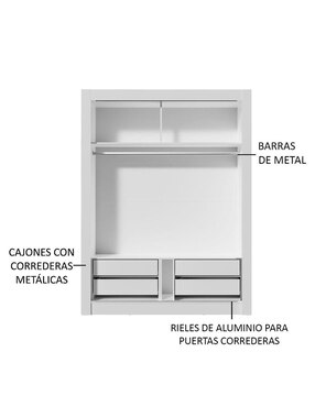 Armario Madesa Dallas Plus XA1094092E4G de MDP
