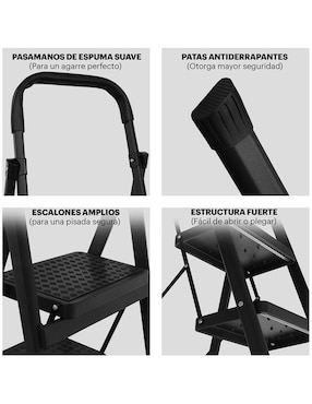 Escalera de tijera Agbox de acero inoxidable