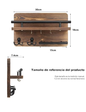 Porta llaves Wünd de madera