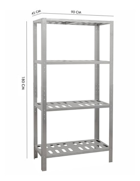 Estante de acero inoxidable Mindejal