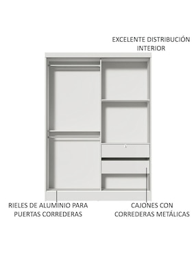 Armario Madesa Nick XA104409A1EML de MDP