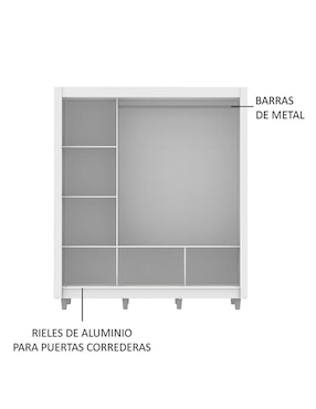 Armario Madesa Mónaco XA1093092ECP de MDP