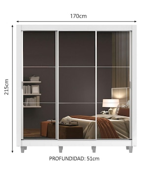 Armario Madesa Mónaco XA1093093ECP de MDP