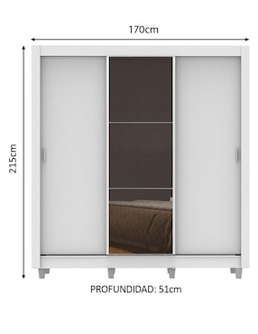 Armario Madesa Lyon 1093091E2GCP de MDP