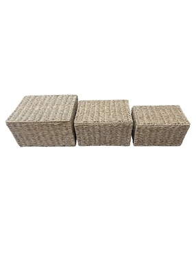 Set Cesto almacenamiento Haus de plàstico