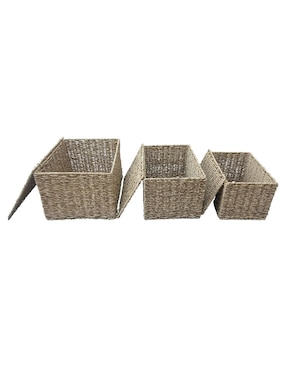 Set Cesto almacenamiento Haus de plàstico