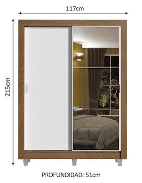 Ropero Madesa Dallas Plus 10946E1E4GCP de MDP
