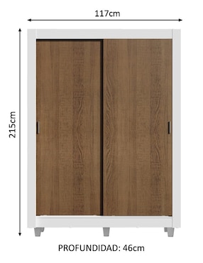 Ropero Madesa Dallas 10949B2GCP de MDP
