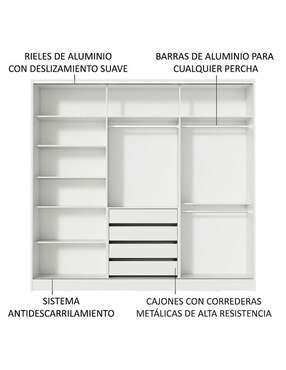 Ropero Madesa Royale 1063093E de MDP