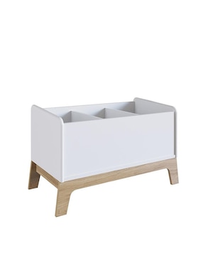 Baúl de madera Mobi Muebles Noah blanco