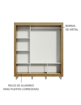 Armario Madesa Mônaco xa10936e1ecp de MDP