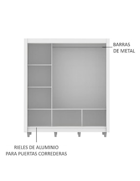 Armario Madesa Mônaco xa10939bcp de MDP