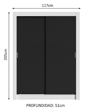 Ropero Madesa Dallas Plus 1094734G de MDP
