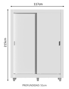 Ropero Madesa Dallas Plus 1094094GCP de MDP