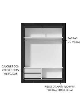 Ropero Madesa Dallas 1094D82G de MDP
