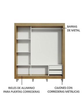Ropero Madesa Lyon 10935Z2GCP de MDP
