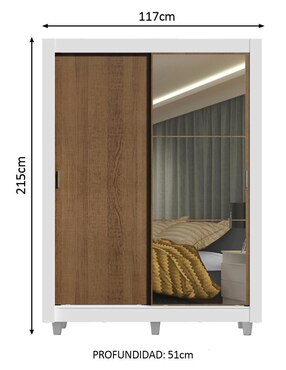 Ropero Madesa Denver 10949B1ECP de MDP