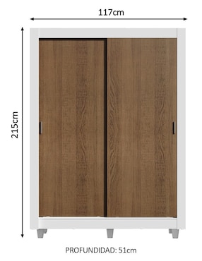 Ropero Madesa Denver 10949BCP de MDP