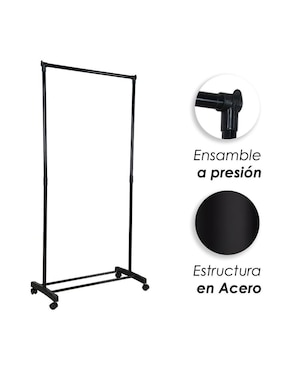 Perchero de piso Ilios Innova de acero 1 gancho